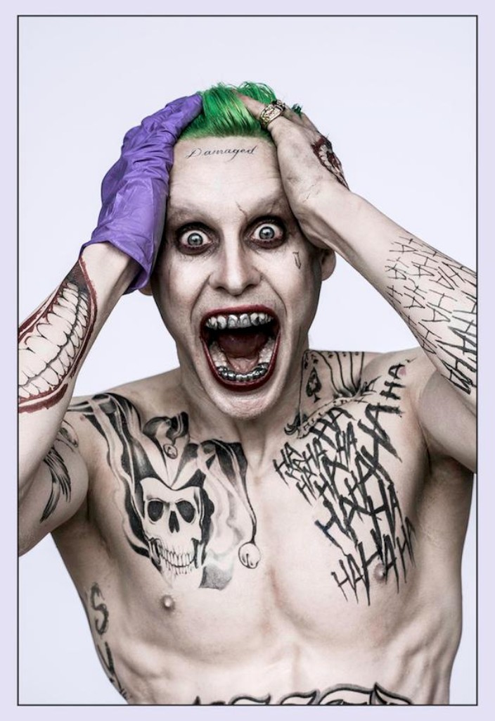 O aspecto de Jared Leto, como o Joker 